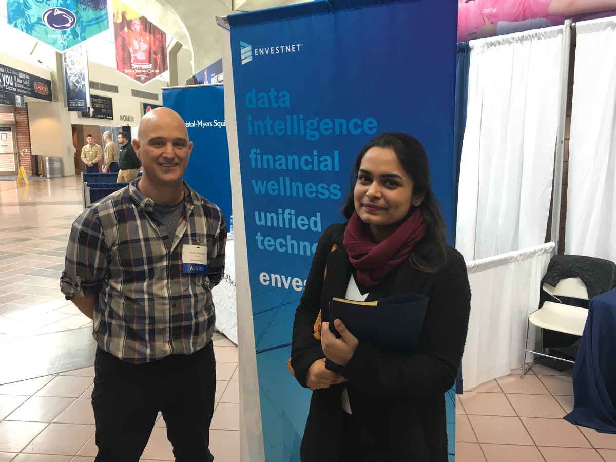 Envestnet_'s tweet photo. Looking for a future-forward finance career? We’re at the @PSU_Career fair all day talking with students looking for opportunities in investment management, technology, advisor services, marketing and more. Our booth number is CON-067! #PSUSCD https://t.co/FEVUJ6ApiE