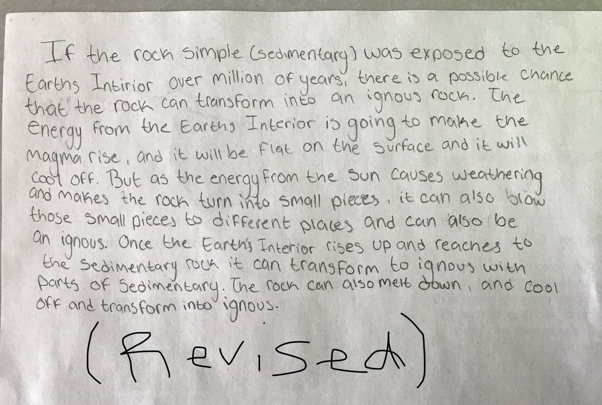 alissabberg's tweet photo. Students critique sample work then revise their own writing #ngss #constructingexplanations #excelwithAUSL @snowliosis @MarquetteSoE https://t.co/8ZE1ihY1ik