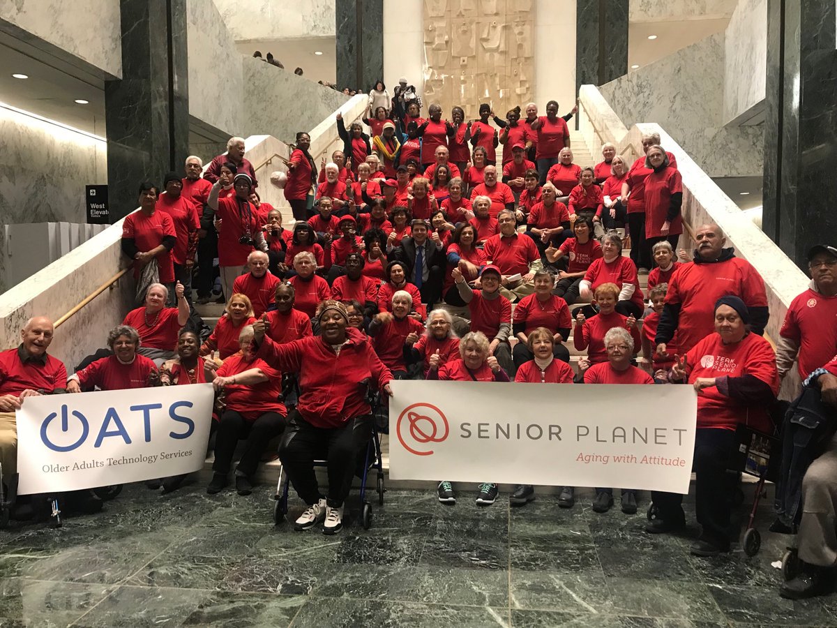 #Supportseniorplanet on the statehouse steps, Albany NY. 

Thanks to Assemblymember Billy Jones (we see you there in the middle <a href="/jonesnyassembly/">NY Assemblyman Jones</a>)!