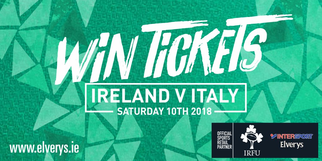 We've 5 pairs of tickets for <a href="/IrishRugby/">Irish Rugby</a>'s home NatWest 6 Nations game v Italy on Sat to giveaway! To enter, simply LIKE + RT.

We've also another HUGE comp to win tickets to ALL 3 Six Nations home games. Ends this Thurs -> bit.ly/2DGVnDH