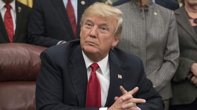 thehill's tweet photo. JUST IN: Trump: "I'd love to see a shutdown" if Dems don't meet my demands https://t.co/FDZGx7ViML https://t.co/VEoctWanwO