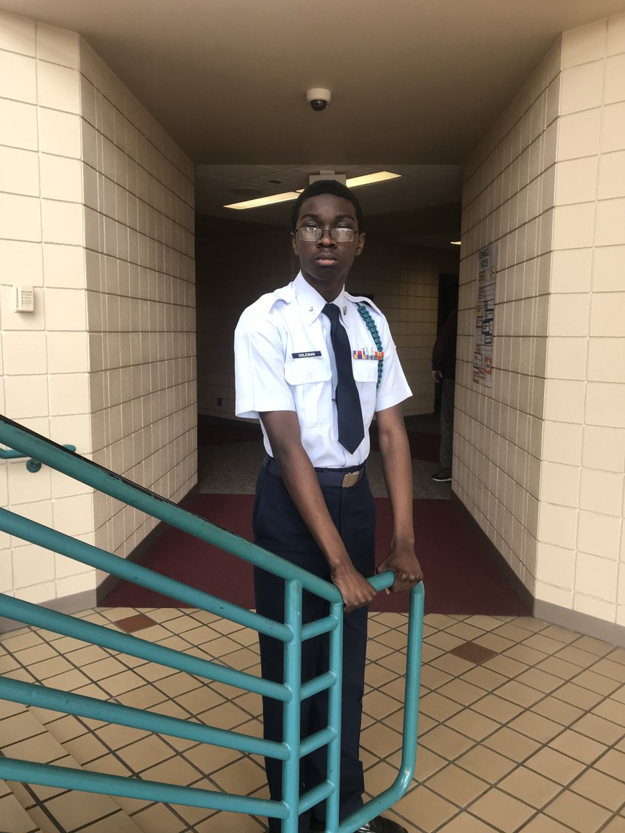 DHS_Panthers's tweet photo. CONGRATULATIONS to Genesis Coleman on being selected by Col. Dillard as our DHS AFJROTC Cadet of the Month! Way to go, Genesis. #pantherpride #greenismagic https://t.co/DFOGWBfCp8