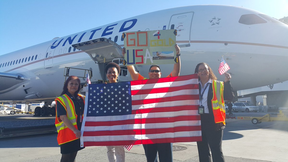 ucanreachramon's tweet photo. Team United SFO proud of our Team USA Olympic Athletes! Good luck at the games! @weareunited @TeamUSA @39100ft @rossithomas27 @flySFO #beingunited #WhyILoveAO #TeamUSA #teamunited #teamsfo #sfoua #gousa https://t.co/SlrVHNLVeG