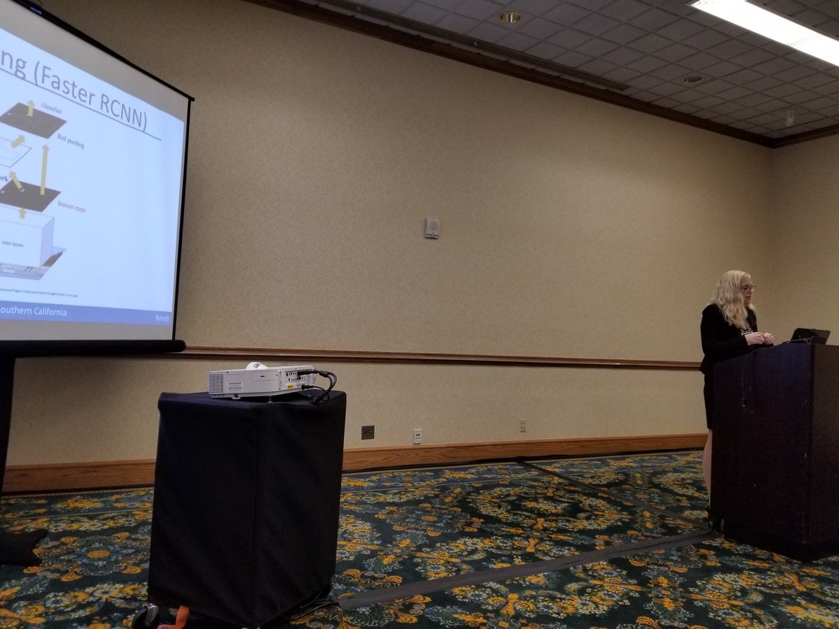 CAIS_USC's tweet photo. Our #team #member #PhD #student Liz Bondi presented at #AAAI2018 #AAAI18 New #Algorithm #SPOT Poachers in #Action: Augmenting #Conservation #Drones with #Automatic #Detection in Near #RealTime #Wildlife #AI @USCViterbi @MilindTambe_AI More info here: https://t.co/VjJiC3i2aJ https://t.co/GYK5UNjK6h