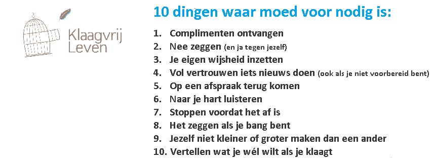 Inspiratietour's tweet image. In navolging op de 10 dingen waar je geen talent voor nodig hebt van @Omdenken, deze 10 dingen waar je moed voor nodig hebt.