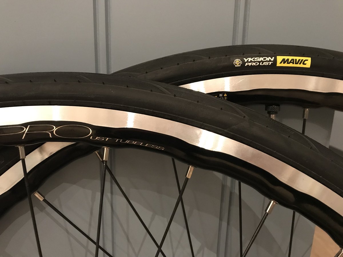 Humphriescycles First Installation Of New Mavic Open Pro Ust Rims With Yksion Tubeless Tyres Winter Rides Now Safer Nomorepunctures Available Now T Co Yxbmkc5att