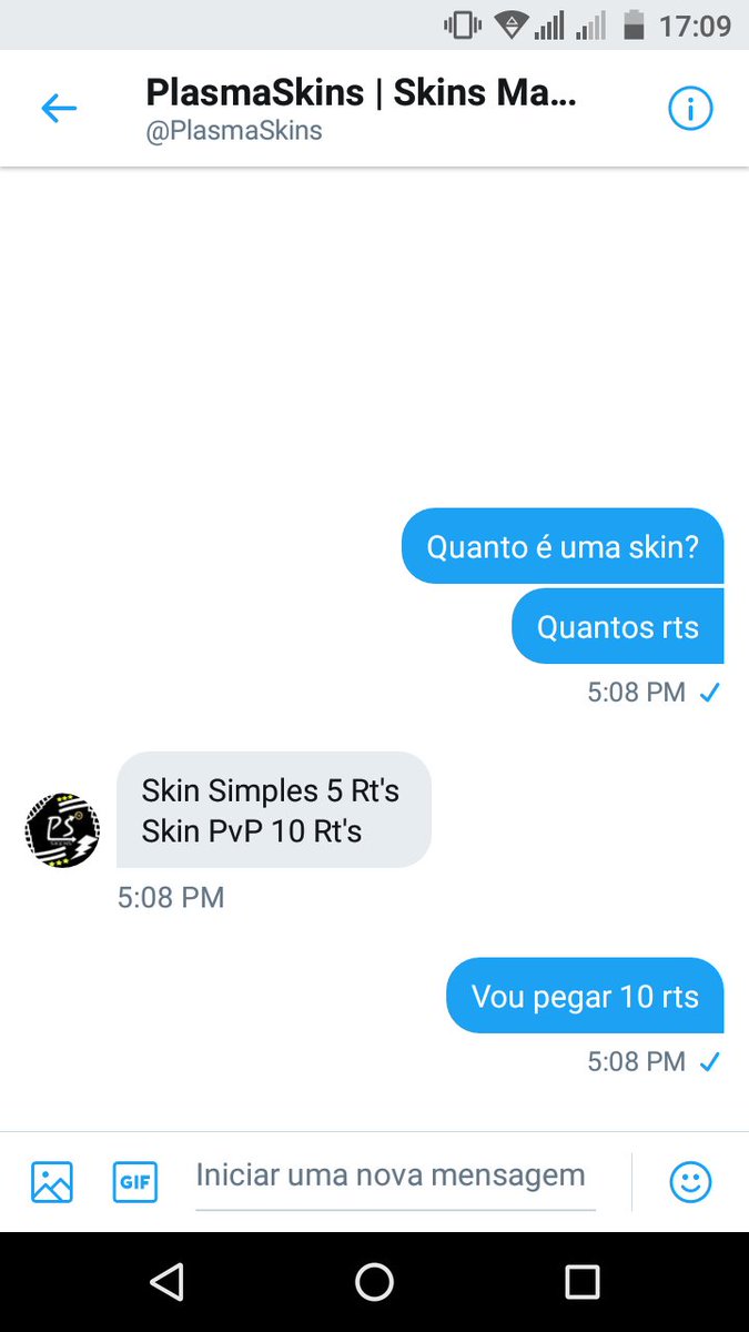 VtdroidDlx's tweet photo. GoGo 10 rts para @PlasmaSkins fazer uma skin PvP para https://t.co/htU9tpiFTV