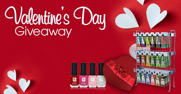 #Barielle 's February Valentine's Day Contest is here! You could win #Difeel 's Luxury Hand Cream Display with 108  Nourishing Hand Cream, 4 #Barielle Prosina shades, and a heart shaped box of chocolates. All for a value of $700 ! Enter today  bit.ly/2fX0uJf