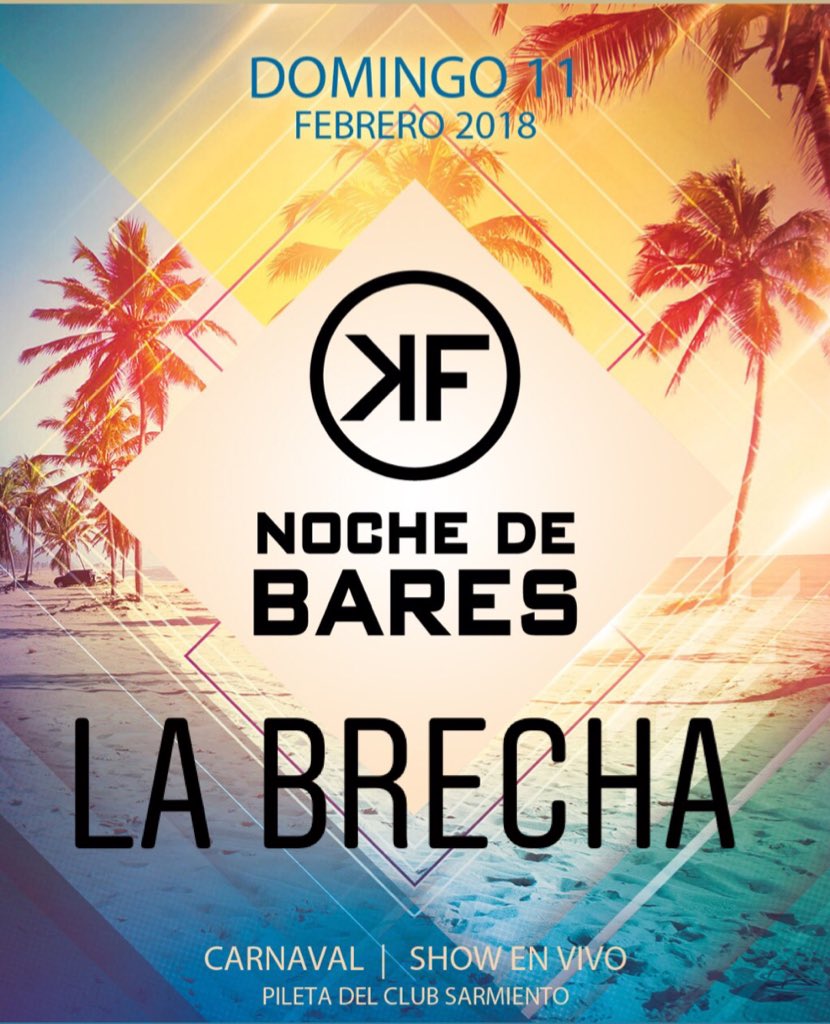 labrechaok's tweet photo. ⚠️⚠️¡¡¡ATENCIÓN!!! ⚠️⚠️
⚜️SHOWS DE LA BRECHA PARA ESTE FINDE XXXXL⚜️

▶️ DOMINGO 11/2 CAPITÁN SARMIENTO (Club Sarmiento) @FaustooBar #KatmandúBar 

▶️ LUNES 12/2 CARNAVALES DE ARECO (Polideportivo municipal)

LA ALEGRIA Y LA FIESTA TE LA LLEVA #LABRECHA 💃🕺🏼🎉🍾 https://t.co/ROriVRudAj