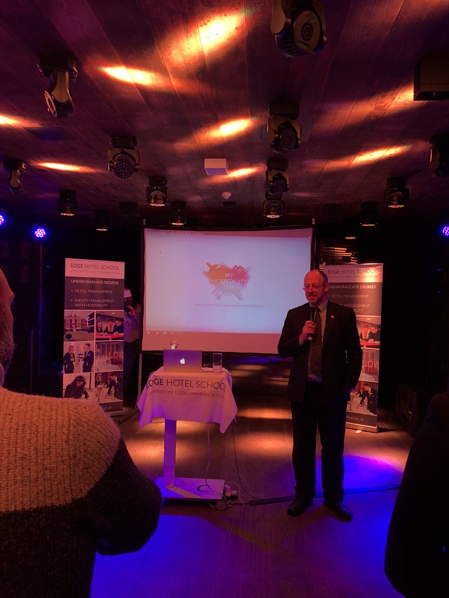 Great <a href="/EdgeHotelSchool/">Edge Hotel School</a> #Alumni event tonight #myehslife  sneak preview of the launch video for myhospitalitylife.com
