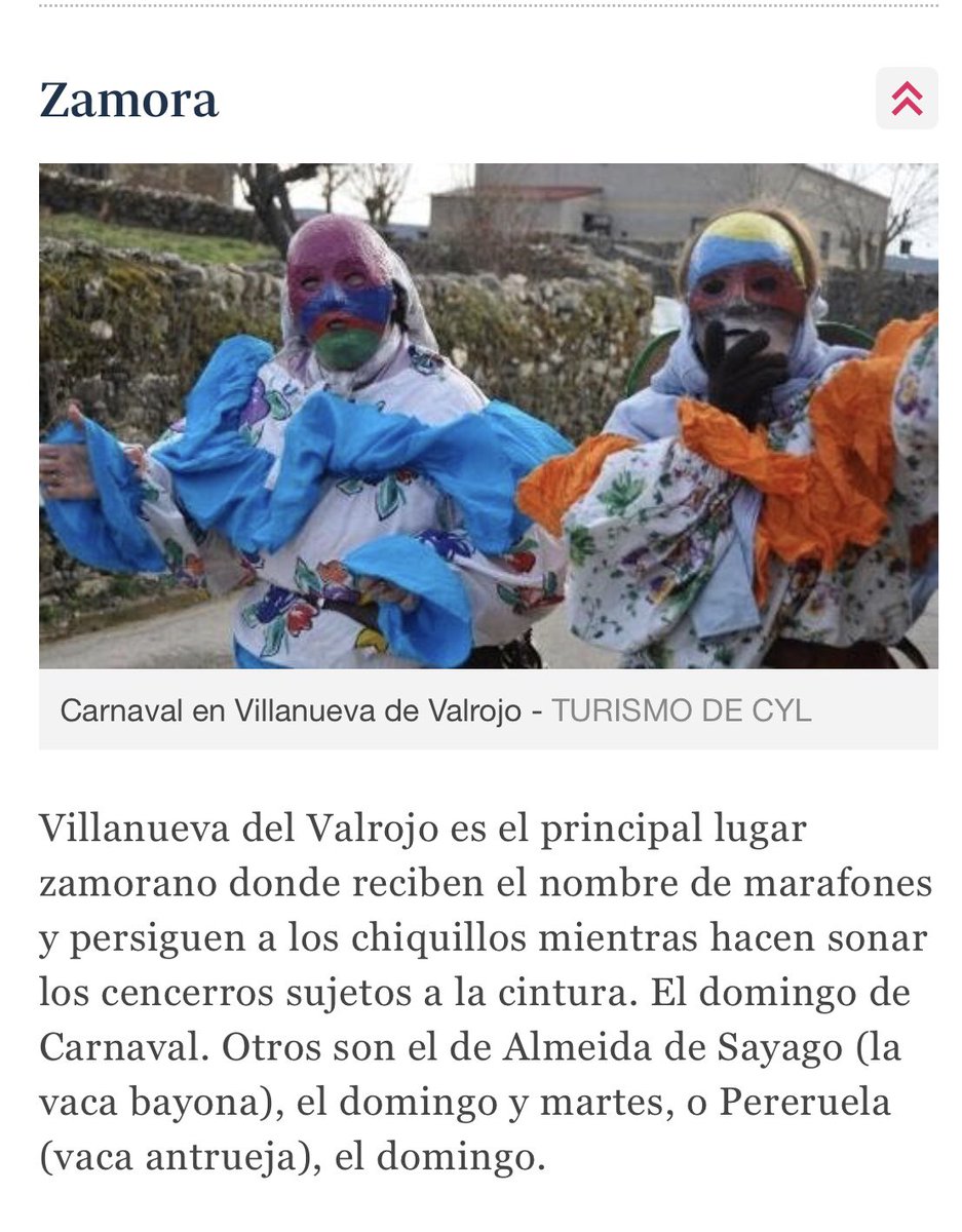 Carnavalvalrojo's tweet photo. ABC: Pueblos de Norte de España donde vivir un Carnaval ancestral #carnavalesvalrojo https://t.co/9apA1FkZ9H