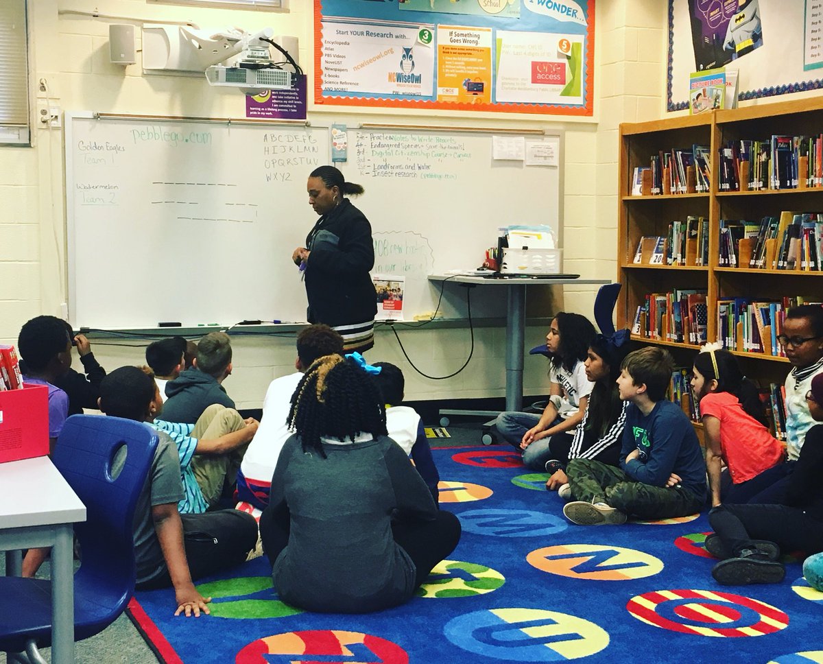 Ms. Morris teaching character ed to 4th grade. #TeamWork