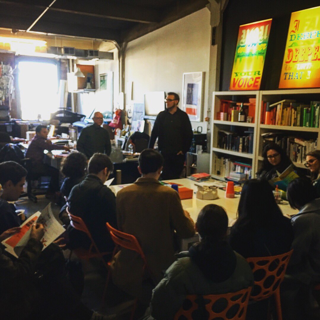 gdloft's tweet photo. We had a great time yesterday hosting Tyler students, for their Business of Design class! Another successful and fun Studio tour! Thanks @SteveDeCusatis #design #graphicdesign #thebusinessofdesign #philly #phl #tyler #phillydelivers #phillydesigners #designstudio  #studiotour https://t.co/upCXlQ0Mp2