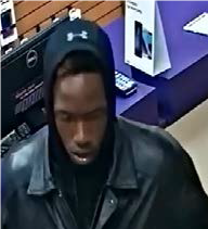 CarrolltonTXPD's tweet photo. WANTED: Suspect in series of cell-phone store robberies in Dallas, Garland, Carrollton. 18-22 years old, orange/blonde streak in hair at time of December crimes. email: CrimeTips@CityofCarrollton.com or call (972) 466-3333. https://t.co/8hgCyDsCnm