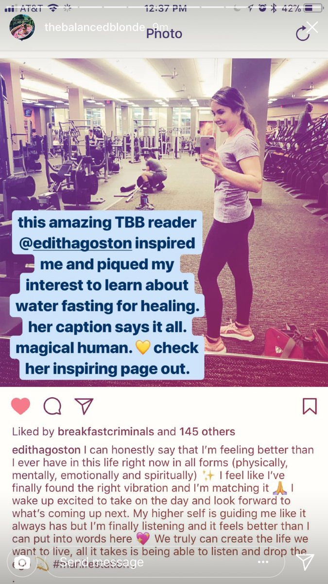 AgostonEdith's tweet photo. So excited that the incredible Jordan Younger aka the Balanced Blonde featured me on her instastories today 💖💖💖🙌✨ https://t.co/P7ytXbHIGG