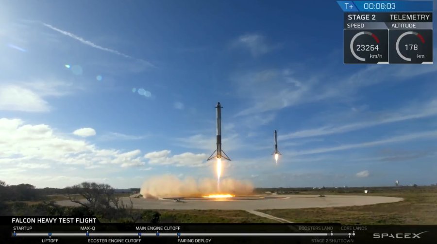 That was awesome! #FalconHeavy