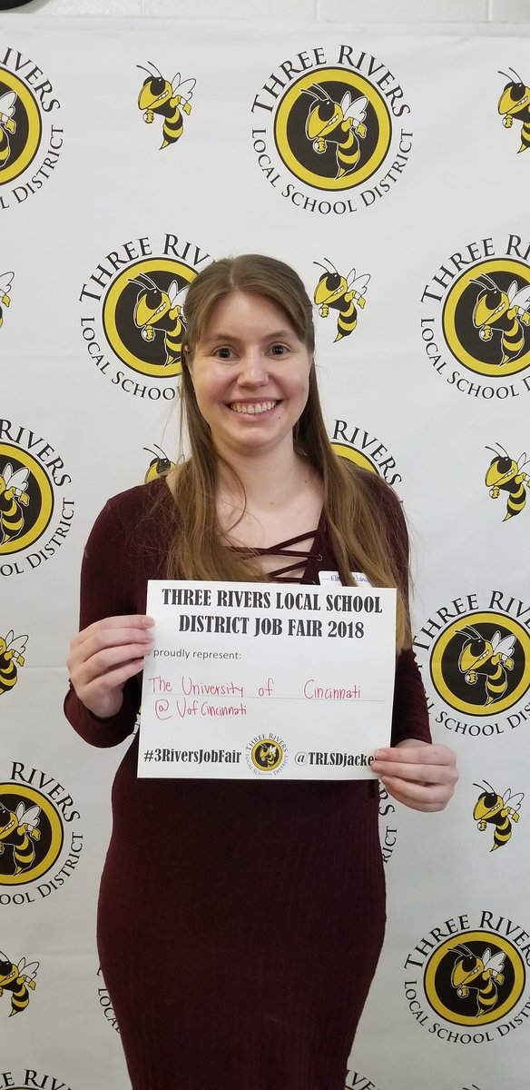 Thanks for attending the <a href="/TRLSDjackets/">Three Rivers</a> #3RiversJobFair! <a href="/uofcincy/">University of Cincinnati</a>