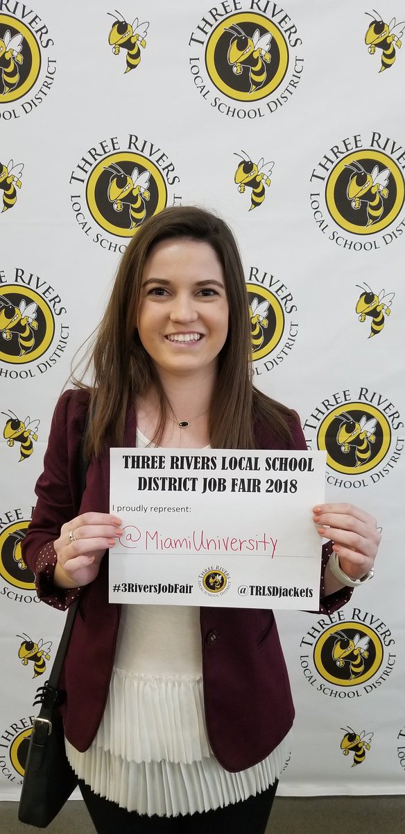 Thanks for attending the <a href="/TRLSDjackets/">Three Rivers</a> #3RiversJobFair! <a href="/miamiuniversity/">Miami University</a>