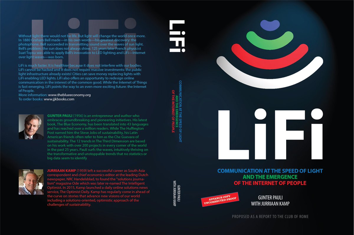 MyBlueEconomy's tweet photo. If you are at the World First LiFi Congress in Paris you may receive the book for free with a complementary signature of the two authors ... provided we have the right to enter! @lifi_event You can order the book: https://t.co/pBbG6yT3Qz https://t.co/AIdLivkuua