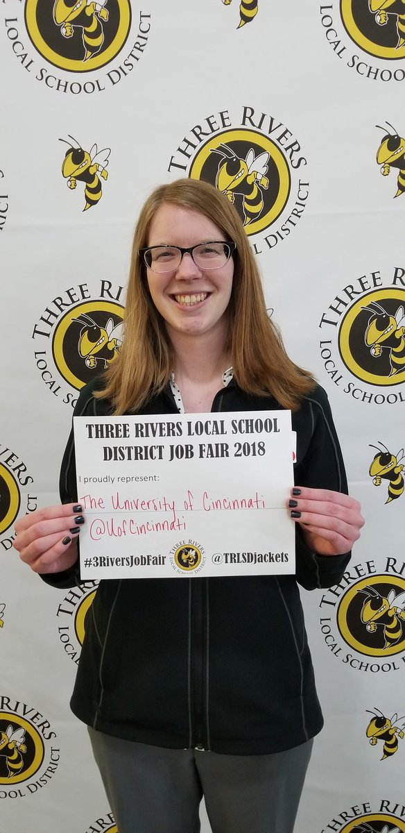 Thanks for attending the <a href="/TRLSDjackets/">Three Rivers</a> #3RiversJobFair! <a href="/uofcincy/">University of Cincinnati</a>