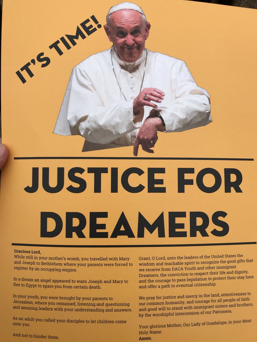 WyattGoolsby's tweet photo. Catholic groups on Capitol Hill are advocating for social justice issues, holding signs and praying a rosary for #DACADreamers Advocacy Day is part of #CSMG18 supported by @USCCB More tonight @EWTNNewsNightly https://t.co/0MCtKOTN7X
