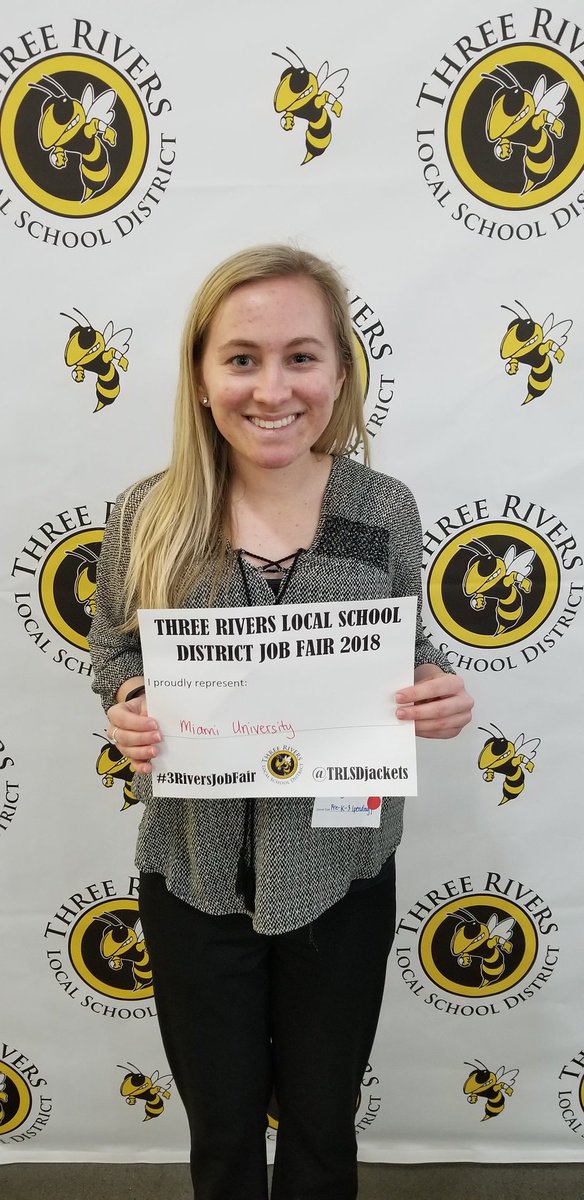 Thanks for attending the <a href="/TRLSDjackets/">Three Rivers</a> #3RiversJobFair! <a href="/miamiuniversity/">Miami University</a>