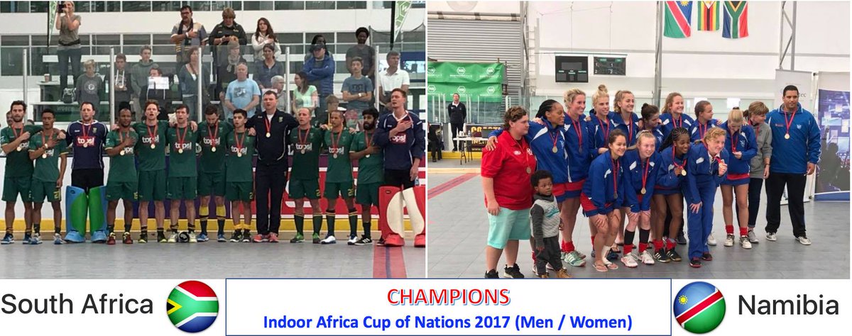 #IHWC2018 Kicks off on Wed. 7 Feb. 2018.

The AfHF wishes all the best for its Indoor Africa Cup Champions NAMIBIA (Women) &amp; SOUTH AFRICA (Men) ✌️🏑

<a href="/TheNamibian/">The Namibian</a> <a href="/namibia_news/">Namibia News</a> <a href="/blitzstoks/">SA Men Indoor Hockey</a> <a href="/SA_Hockey/">SA Hockey</a> <a href="/sawindoor/">SAW Indoor</a> <a href="/FIH_Hockey/">International Hockey Federation</a> <a href="/FIH_Academy/">FIH 🄰🄲🄰🄳🄴🄼🅈</a> <a href="/isports360/">isports360</a>