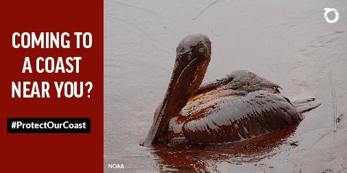 Tell <a href="/SecretaryZinke/">Secretary Ryan Zinke</a> that you oppose expanded offshore drilling in U.S. waters because it threatens our oceans, marine life and coastal economies. bit.ly/2E7nHmO #ProtectOurCoast