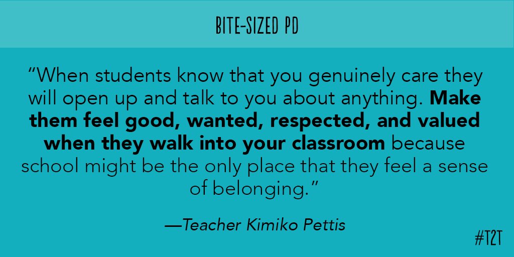 teacher2teacher's tweet photo. All day, every day, this #BiteSizedPD is ready to be put into action. (Via T @kcpteachertips) https://t.co/ekHkpiXHTD