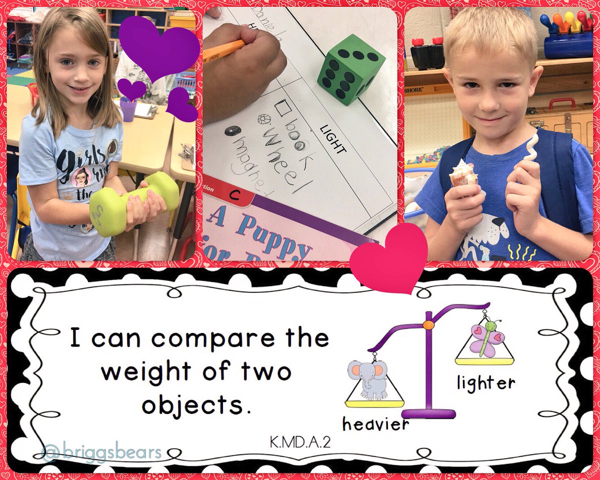 💙❤️Comparing the weight of objects is SUPER FUN in Kindergarten...we get to TOUCH everything - what could be better?☺️🙌🏼

#handsonlearning #math #measurement ⚖️ #exploration #recordingknowledge 📝 #synergize <a href="/VMEPatriots/">Veterans Memorial Elementary</a> 🇺🇸 @ccpsSTEM <a href="/collierschools/">Collier County Public Schools</a> <a href="/ccpssteam/">@CCPSSTEAM</a>
