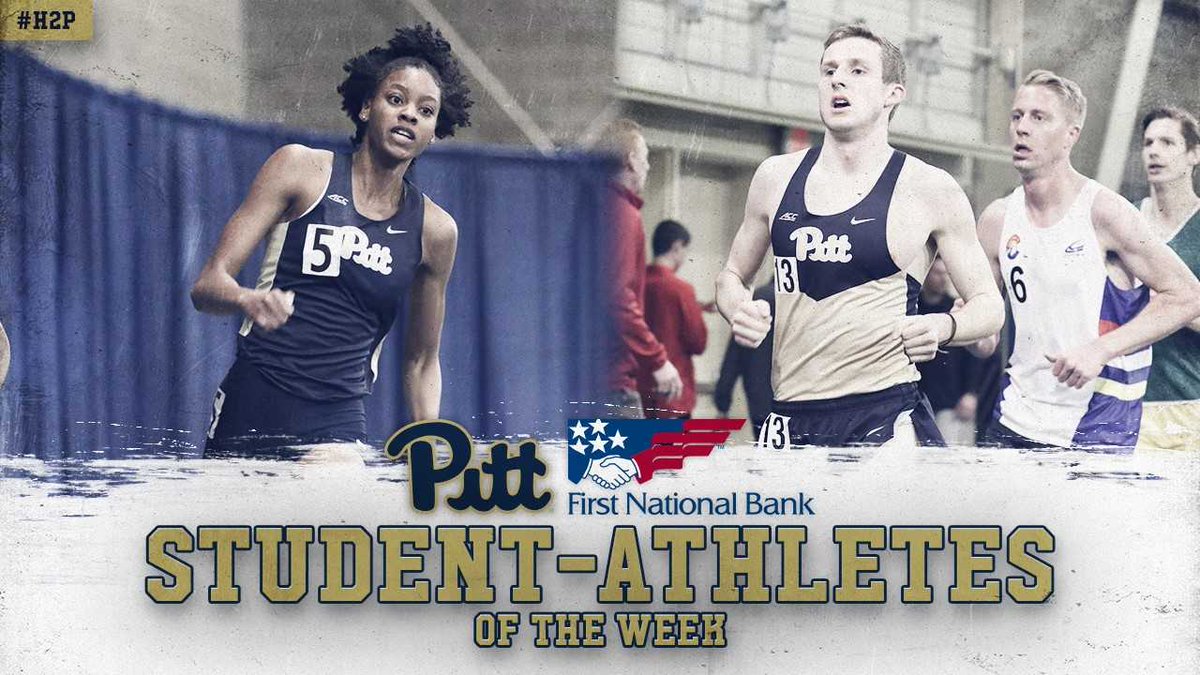 Pitt_ATHLETICS's tweet photo. Congrats to our First National Bank Student-Athletes of the Week!
@Pitt_TF_XC➡️ Desiree Garland
@Pitt_TF_XC➡️ Nick Wolk
📰: https://t.co/CSZGFIo3pg
#H2P https://t.co/rjfLbMcy3r