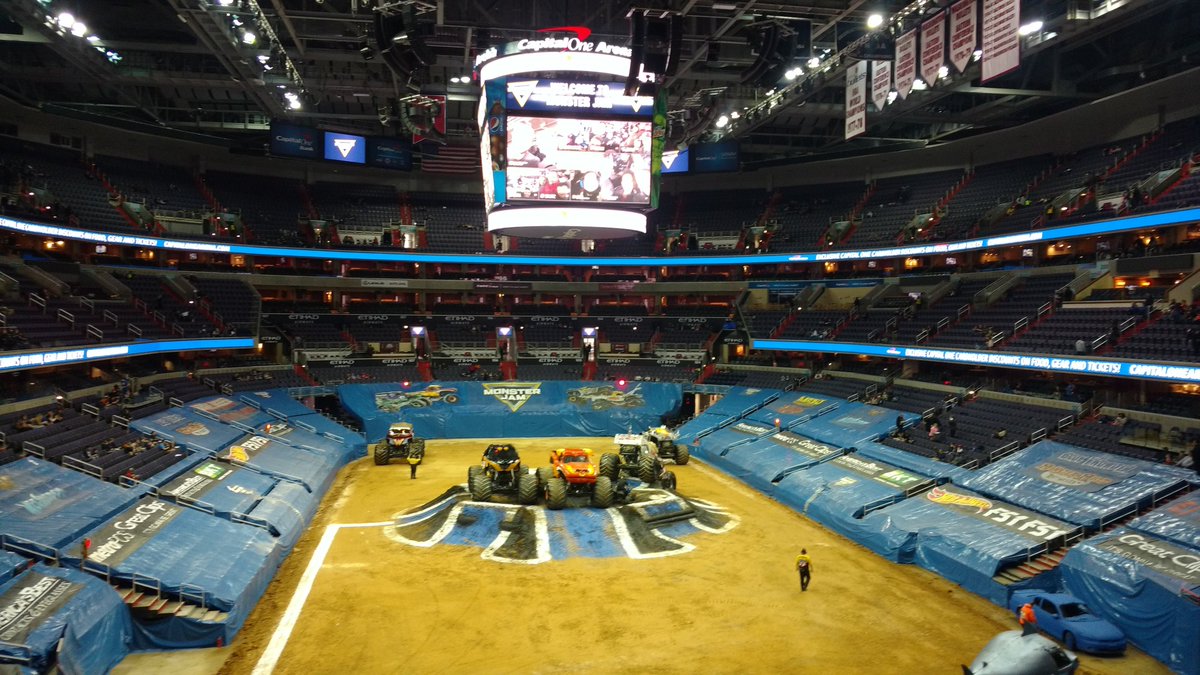 CWStrittmatter's tweet photo. CW Strittmatter proud to have provided dirt for "Monster Jam 2018" course at the Capital One Arena, Washington, DC. https://t.co/0e4aAv5Hn5