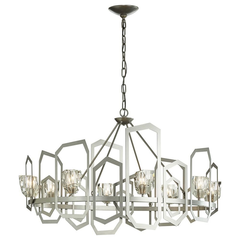 lumensdotcom's tweet photo. The Gatsby Chandelier by @SynchronicityVT offers opulence and grandiose statement-making design to any chosen space. Geometric bands of steel frame the large crystal accents to create a unique take on a classic lighting form. #LumensNewArrivals https://t.co/nC1KaGfXWm https://t.co/7YDE54ry3t