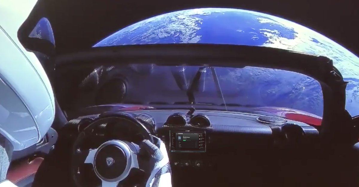 MyLastAttempt_'s tweet photo. Find what that #starman listening to at https://t.co/dcSj78VnQP

#spacex https://t.co/nUTA16BNny
