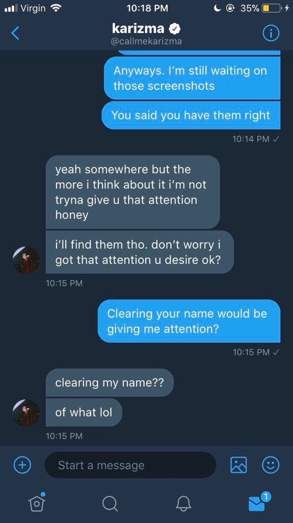 another shitty thread of messages coming from him being incredibly sexist and avoiding the question (( again ))