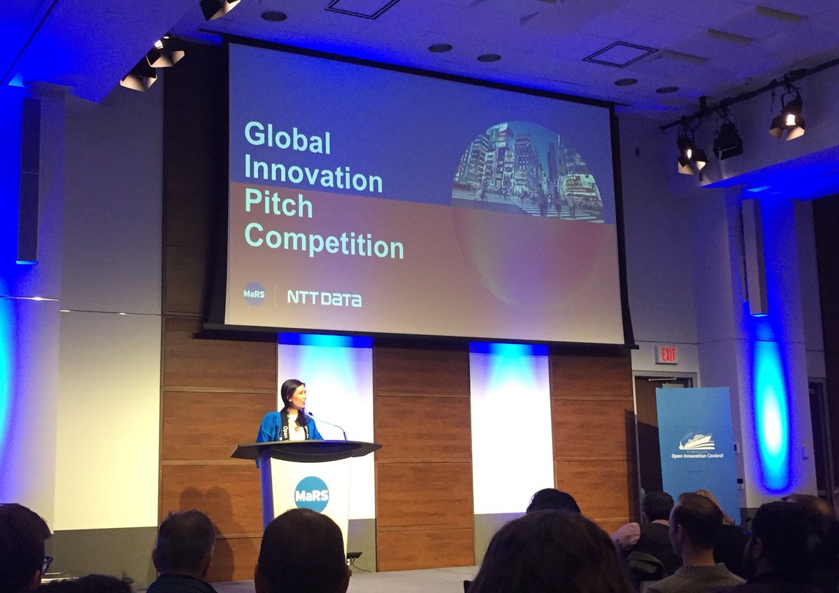 Great to be at the Global Innovation Contest @marsdd to see some of the best tech startups in Canada #nttcon7