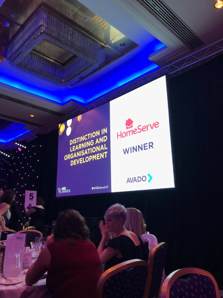 L_Knotty's tweet photo. #HRDAwards18 congrats to @HomeServeUK on your award sponsored by @AVADOlearning https://t.co/9WyE8OOLpe