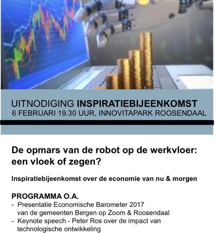 Inspirerende avond met dank aan <a href="/Gemeente_BoZ/">Gem. Bergen op Zoom</a>, <a href="/gem_roosendaal/">Gemeente Roosendaal</a> en keynote spreker @Peterros. Leuk dat <a href="/BOZGroup1/">Corné / BOZ Group</a> een bijdrage mocht leveren.