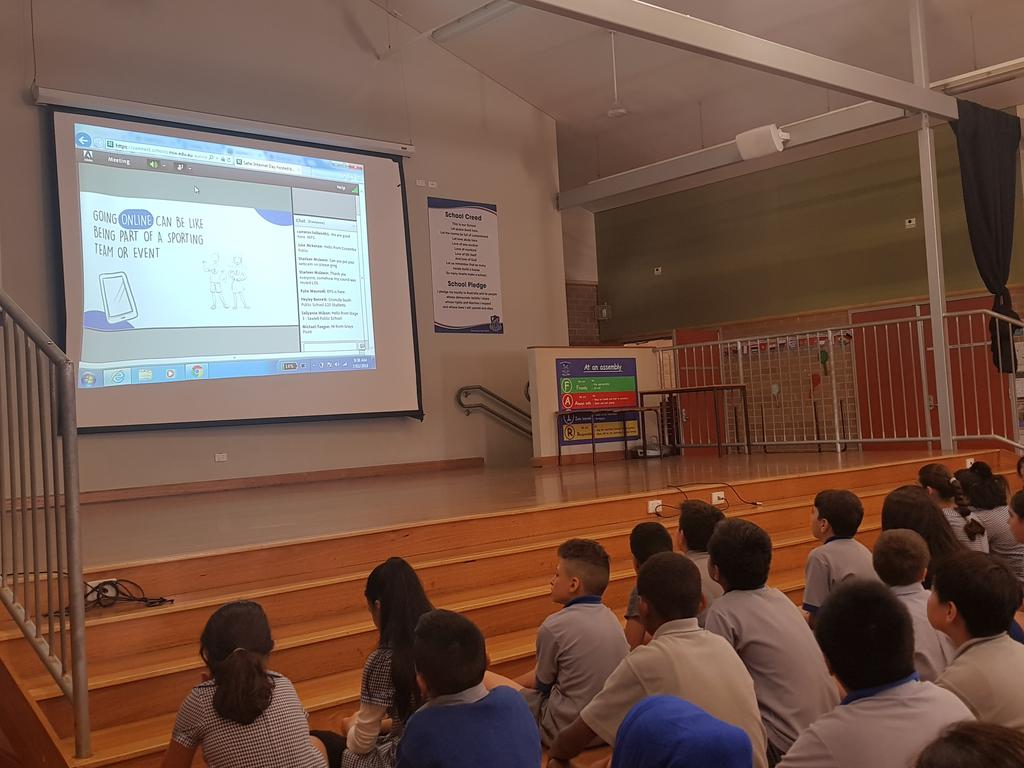 Taking part in the online / interactive #saferinternetday2018 <a href="/fairvaleps/">FairvalePS</a>