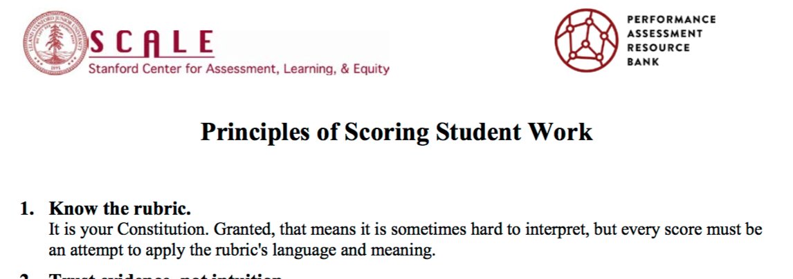 Scoring student work for #deeperlearning ? Use these research based principles as your guide. Make your #PBL assessment and feedback meaningful bit.ly/PARBScore_Stud…  Free account from <a href="/Stanford_SCALE/">SCALE</a>