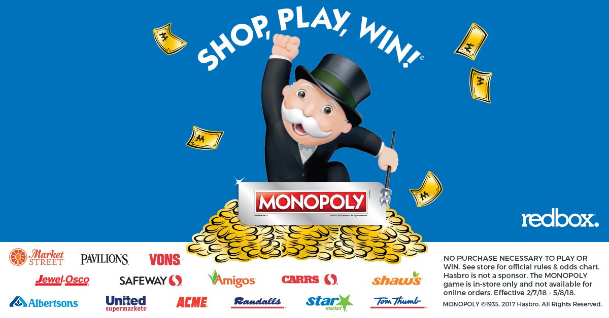 Safeway Monopoly Odds Chart