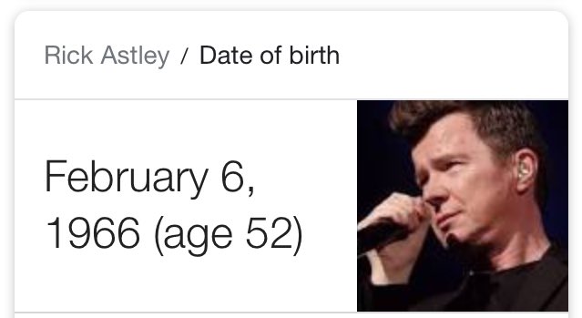 Why wish demonic sherwood a happy birthday when you could wish the king of rock, rick astley, a happy birthday 