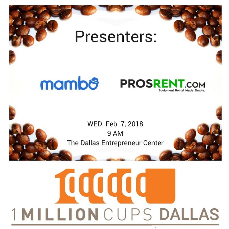 1MillionCupsDAL's tweet photo. Meeting people is easy but sometimes not so easy. Find out how @JoinMambo is helping people find others with shared interests. #1MCDAL #thedectx https://t.co/BjEDKYx17x