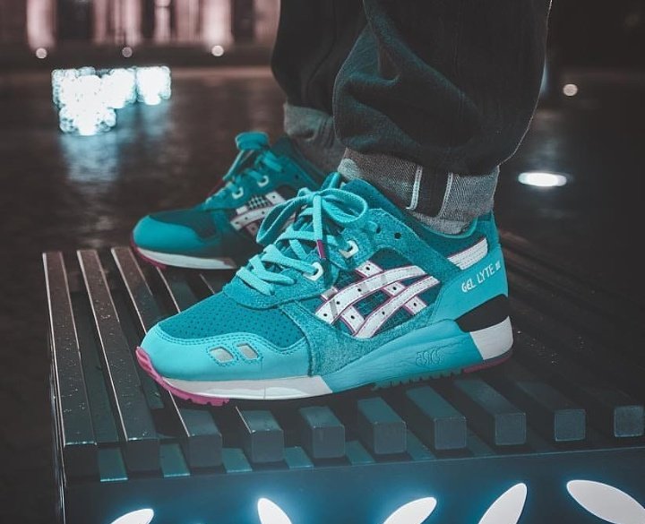 asics gel lyte 3 teal dragon