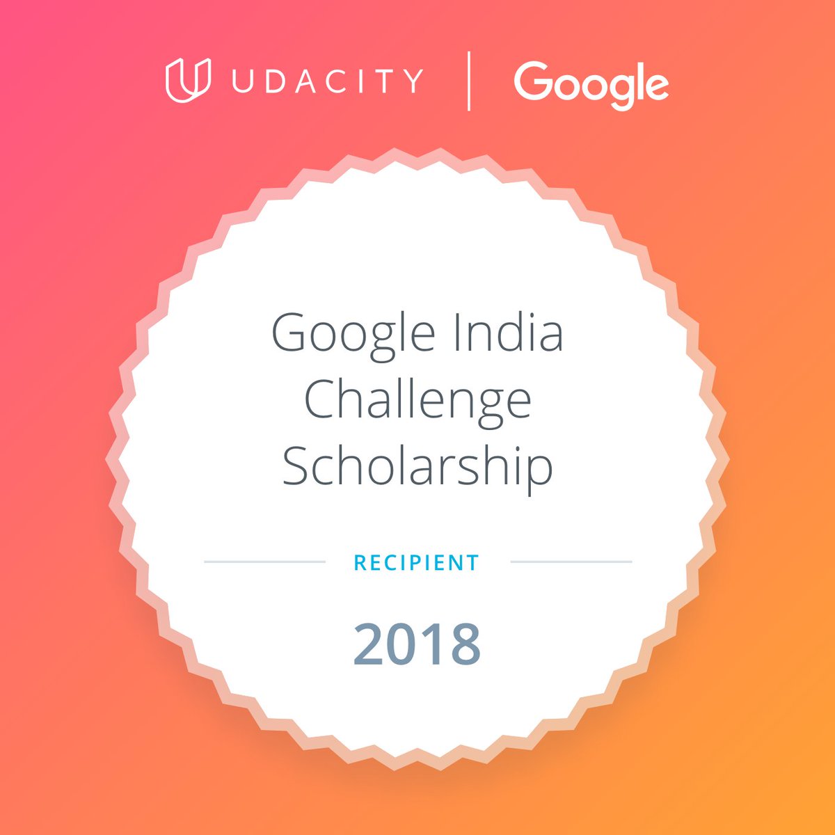 codysarshan's tweet image. #GoogleUdacityScholars 
Wow! I can't believe my eyes... 
I got this message today that I got selected @udacity ! Super excited😍 thanks for the opportunity @udacity 🌱🌱