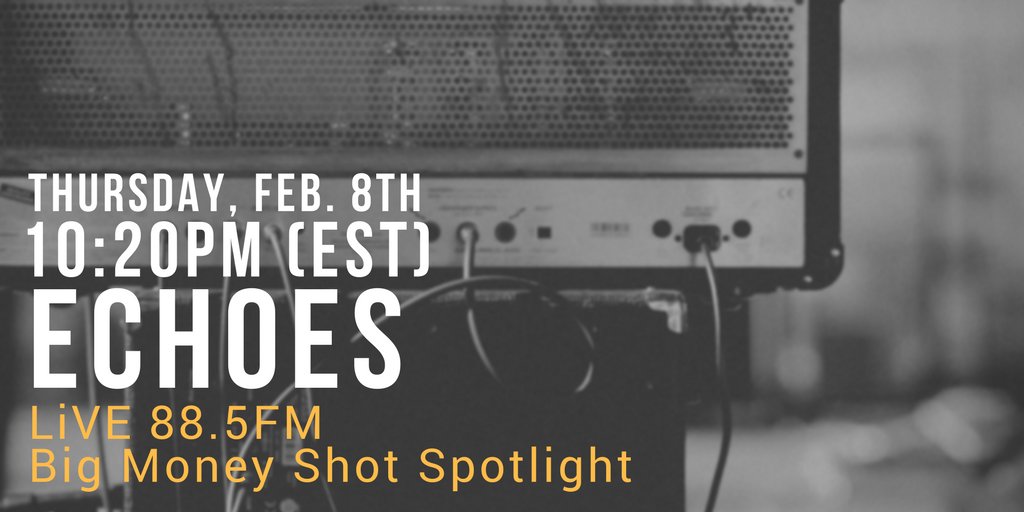 moselyband's tweet photo. Thursday night, tune into @LiVE885fm at 10:20pm to hear our song, "Echoes" on the Big Money Shot Spotlight!! #bigmoneyshotspotlight #ottawa #ottawamusic #ottmusik #mosely #moselyband #echoes https://t.co/Y0pX6fGvy1