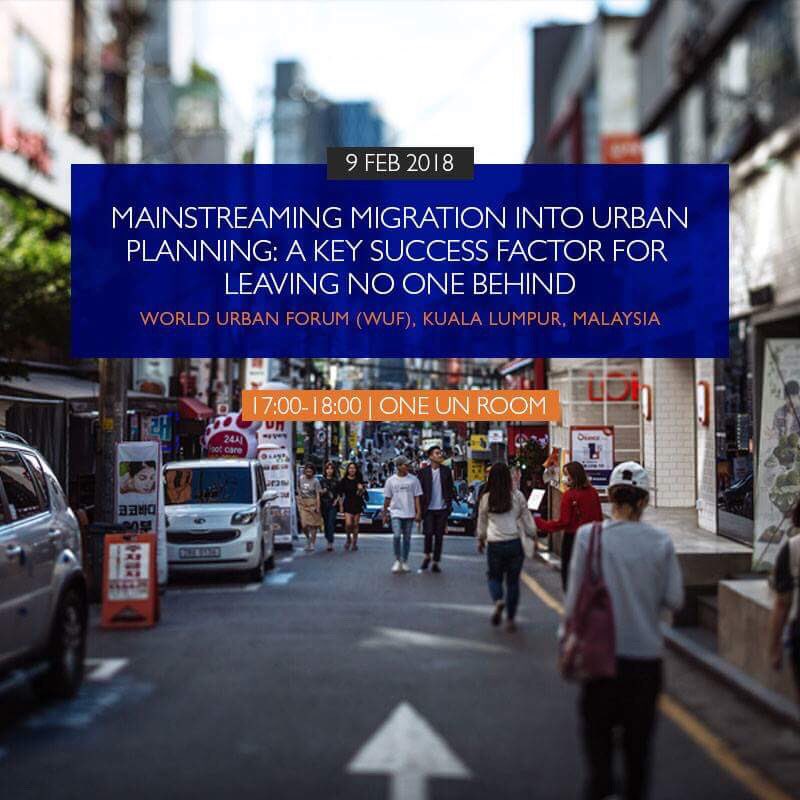 UNmigration's tweet photo. Save the Date: Join us, @UNHABITAT and @uclg_org at the #WUF9 in 🇲🇾 to discuss mainstreaming migration into urban planning https://t.co/oczJqQRlUv https://t.co/Si9UbEi0MX