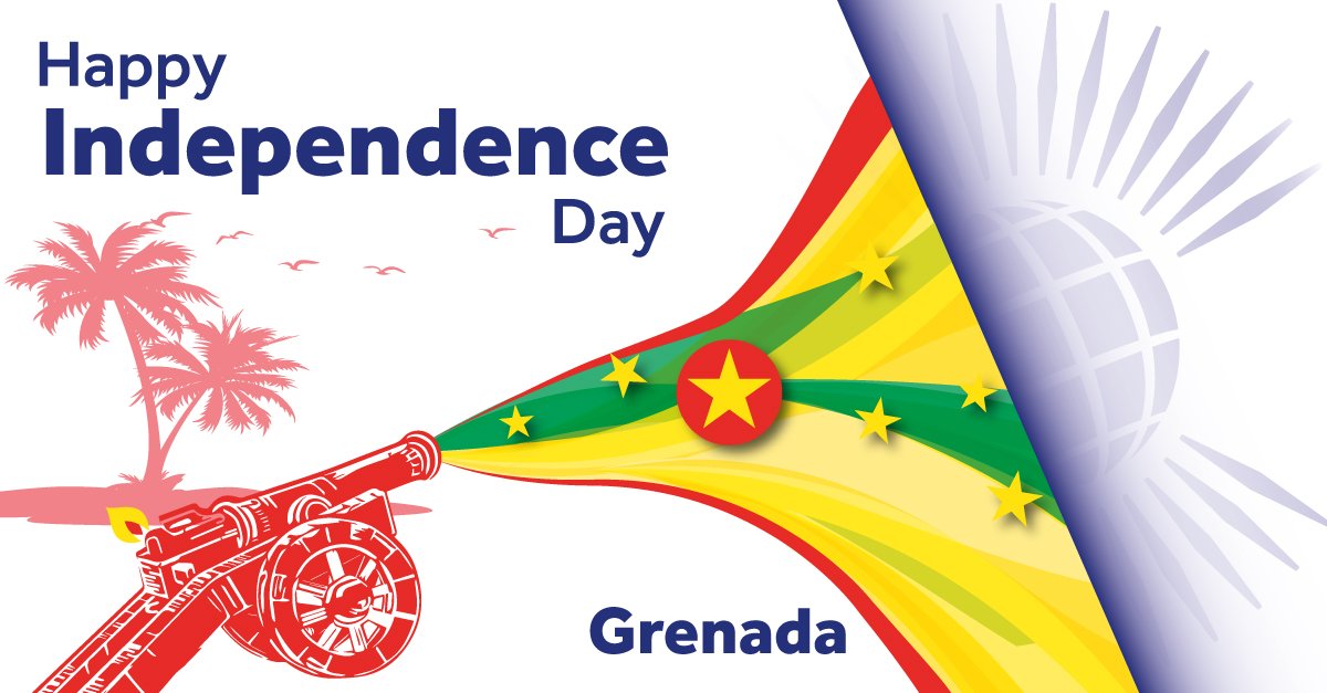 commonwealthsec's tweet photo. Happy #IndependenceDay #Grenada! https://t.co/g2fpkin6zz