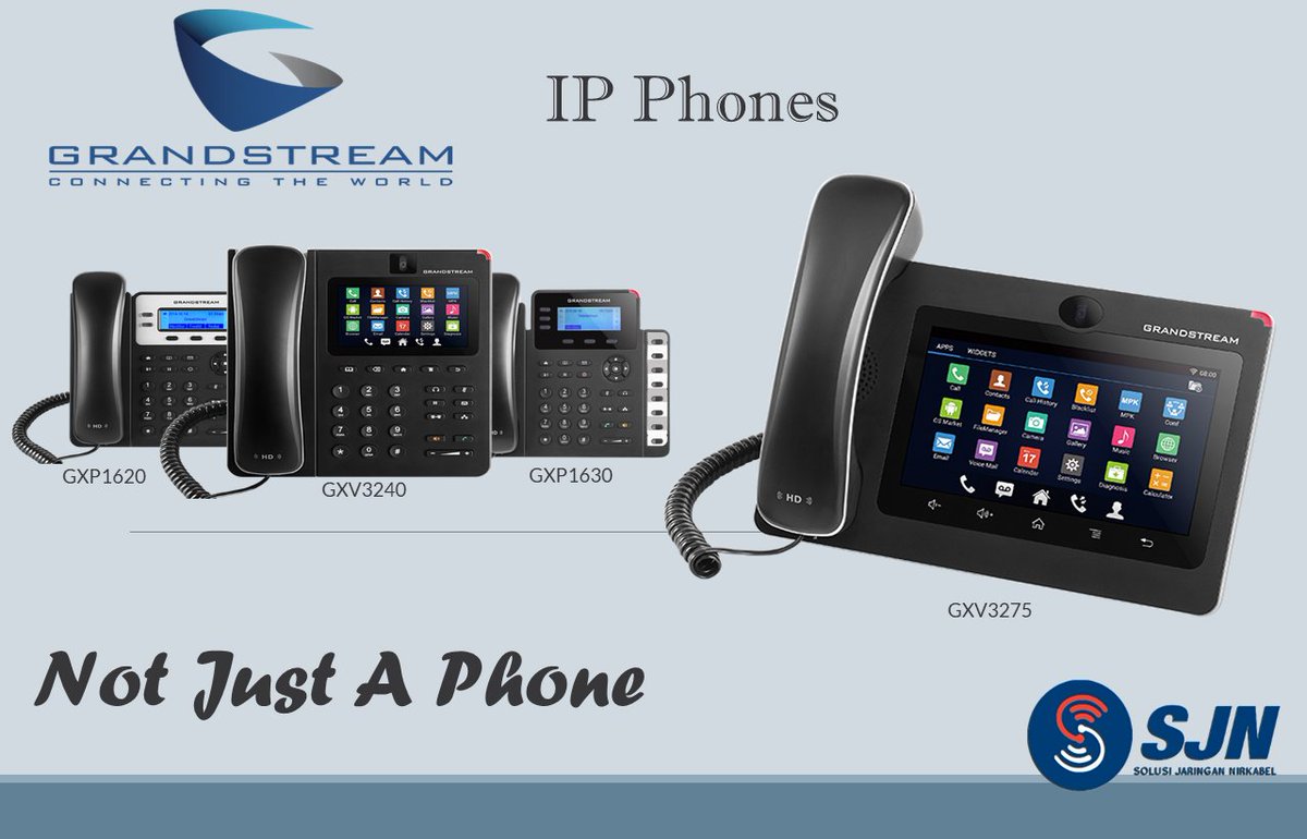 sjnofficial's tweet image. Check out for the full descriptions about the @GrandstreamNet IP Phones Products.

pt-sjn.com/think-ip-phone…

#grandstream #ipphones #grandstreamnet