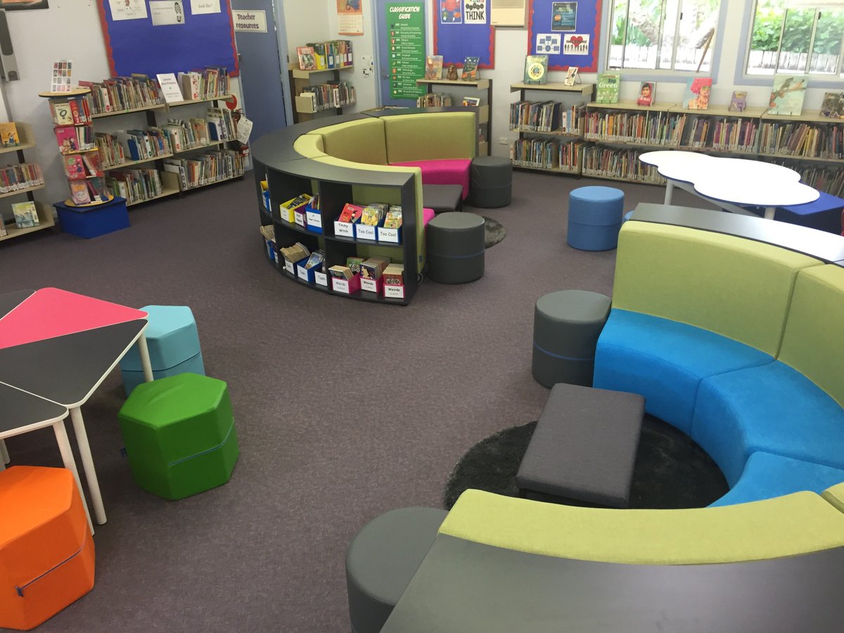 norvanivel's tweet image. Need #inspiration for a #LibrarySpace? Check out Middle Harbour Public School&apos;s new Library!